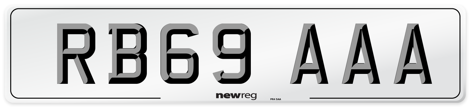 RB69 AAA Number Plate from New Reg